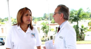 Directora Diraida Maldonado y director medico Dr. Fdez Sifre