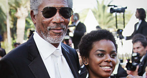 Morgan Freeman junto a su ahijada, Dena Hines. (Foto/Suministrada)