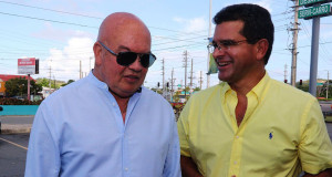 Aníbal Meléndez, alcalde de Fajardo, junto al comisionado residente, Pedro Pierluisi. (Foto/Suministrada)