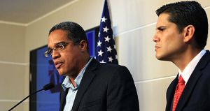 El senador por el distrito de Carolina, Luis Daniel Rivera Filomeno junto al secretario de DACO, Nery Adames. (Foto/Suministrada)