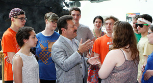 El alcalde de Carolina, José Carlos Aponte comparte con estudiantes del estado de Vermont. (Foto/Suministrada) 
