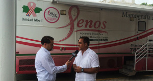 Jesús “Jerry” Márquez Rodríguez, acalde de Luquillo siendo entrevistado. (Foto/Suministrada)